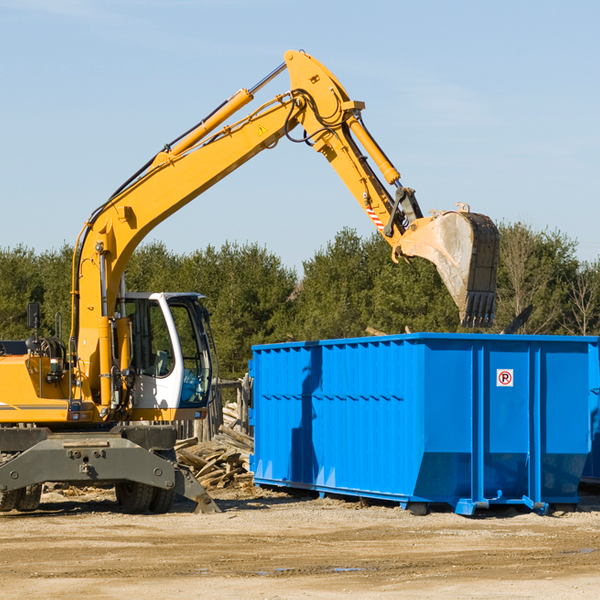 what happens if the residential dumpster is damaged or stolen during rental in Fyffe AL